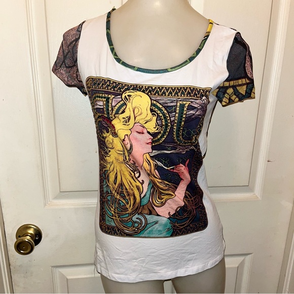 DOLCE & GABANNA  Women’s Short Sleeve Top. Sz S. NWOT. Made in Italy - Picture 1 of 5